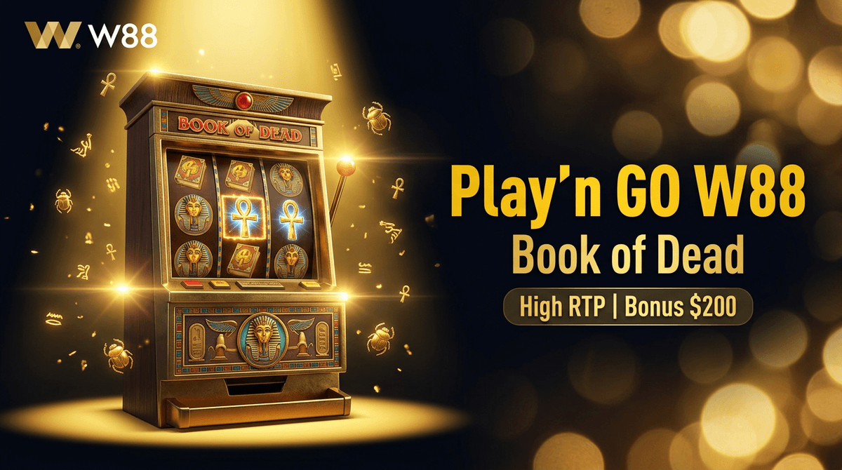ស្លត Play'n GO នៅ W88 — Book of Dead និងហ្គេមល្បីៗ SEA