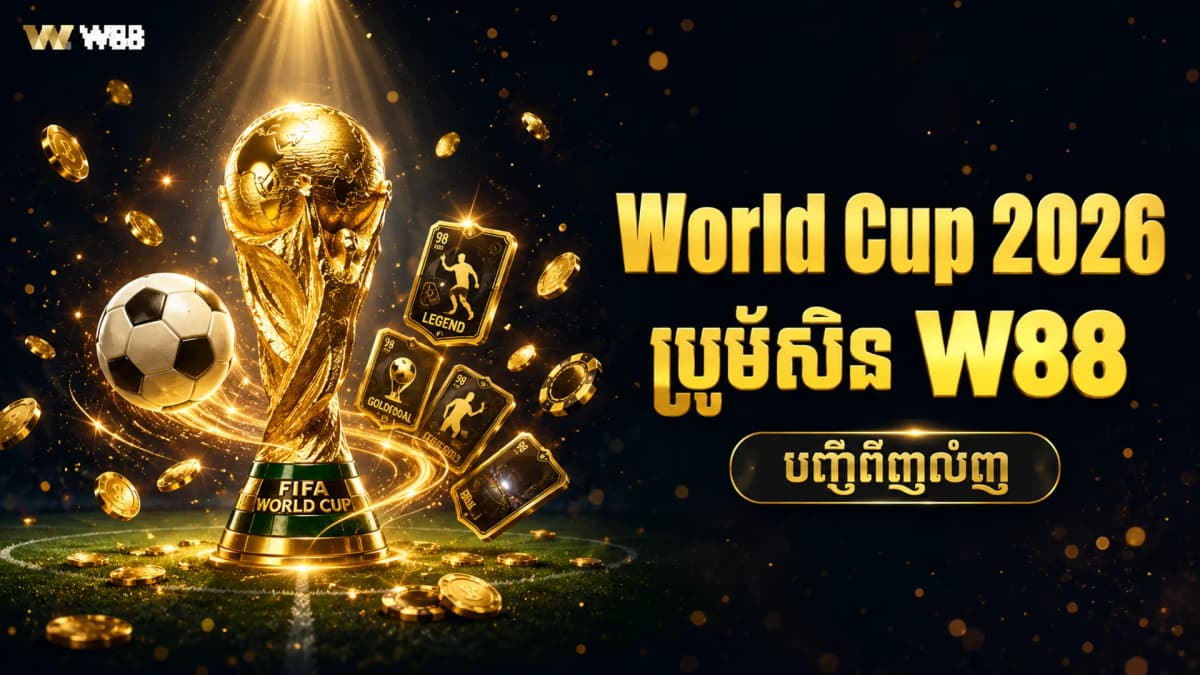 ប្រូម័សិន World Cup 2026 តាងអស់នៅ W88 — បញ្ជឹព័ញល័ញ