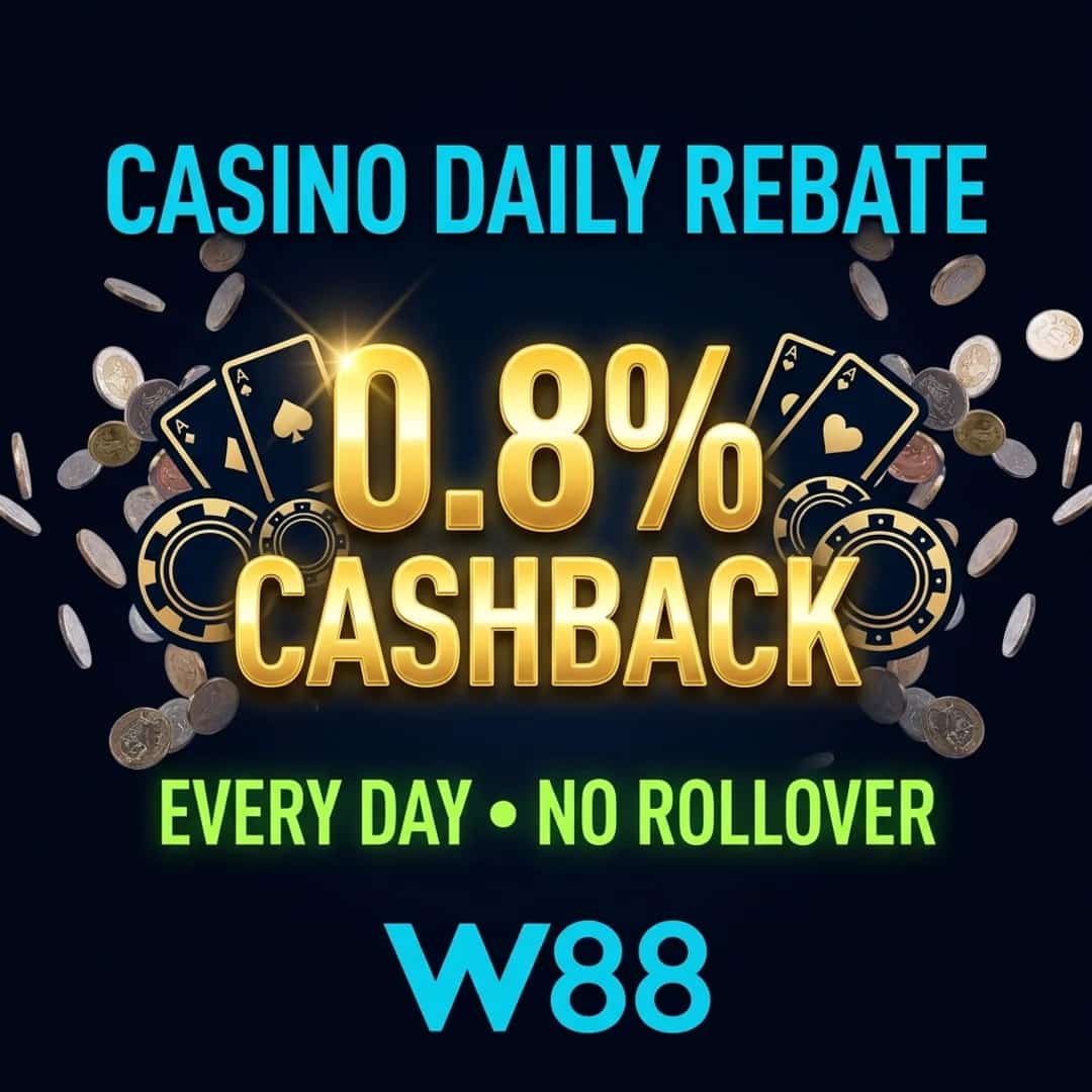 Cashback ប្រចាំថ្ងៃ 0.8% សម្រាប់កាស៊ីណូ
