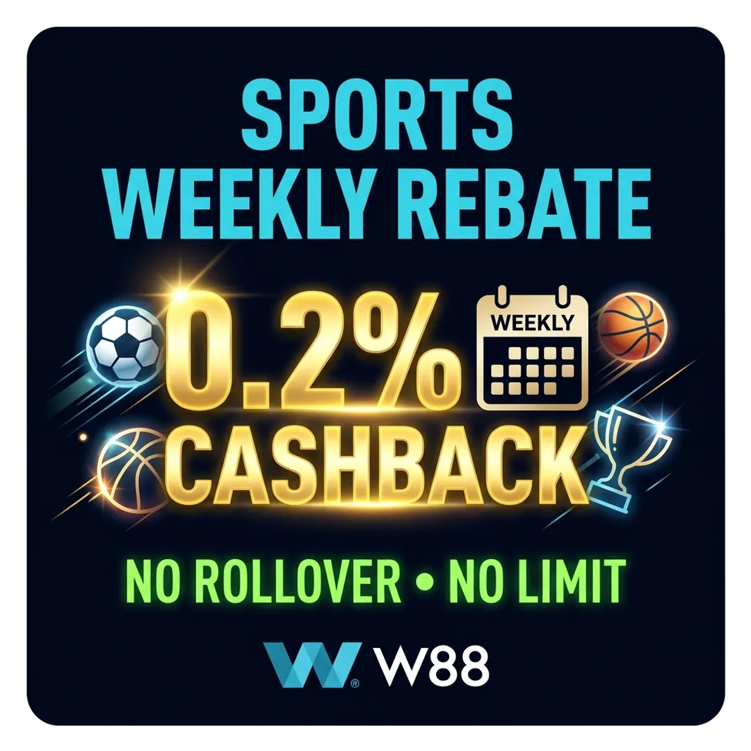 Cashback ប្រចាំសប្តាហ៍ 0.2% សម្រាប់កីឡាភ្នាល់