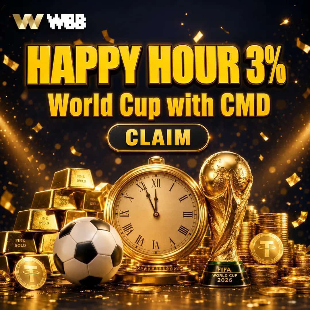 Happy Hour Get 3% World Cup Season with CMD